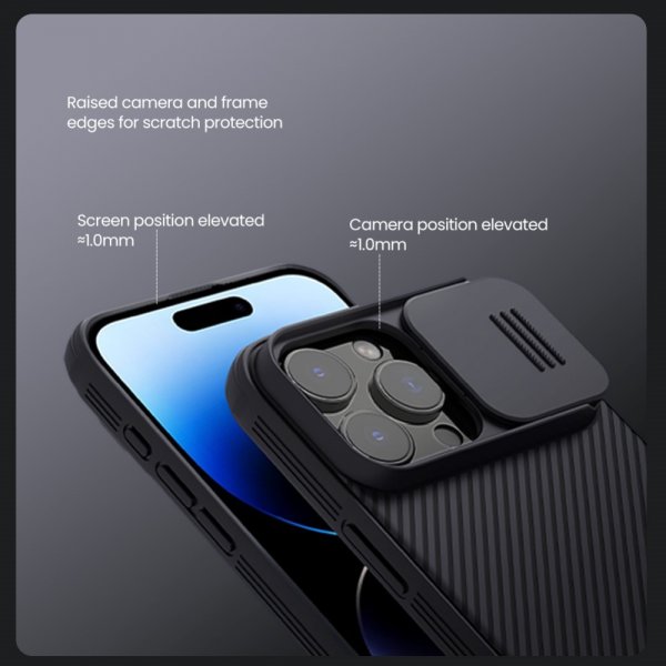 Nillkin iPhone 16 Pro Max -suojakuori CamShield Pro MagSafe Vihreä