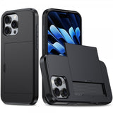 iPhone 16 Pro Max Kuoret Card Slide Musta