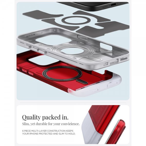 Spigen iPhone 16 Pro Max Kuori Classic C1 MagFit Ruby