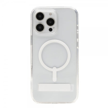 ZAGG iPhone 16 Pro Max -suojakuori Crystal Palace Snap Kickstand Läpinäkyvä