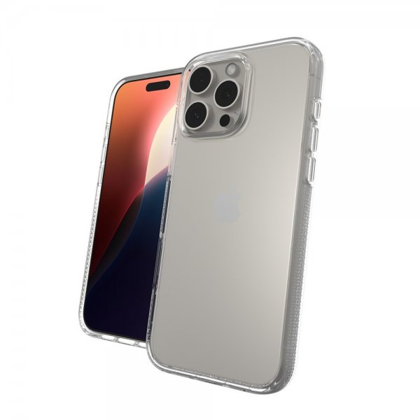 ZAGG iPhone 16 Pro Max -suojakuori, Crystal Palace, läpinäkyvä