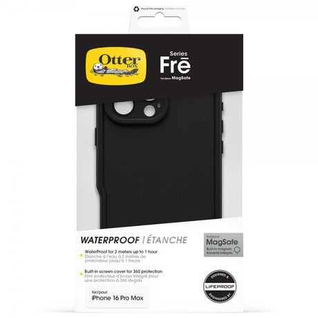 Otterbox iPhone 16 Pro Max -suojakuori Fre MagSafe musta