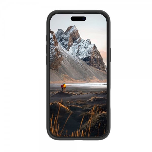 dbramante1928 iPhone 16 Pro Max -kuori Iceland Ultra D3O MagSafe Kickstand Musta