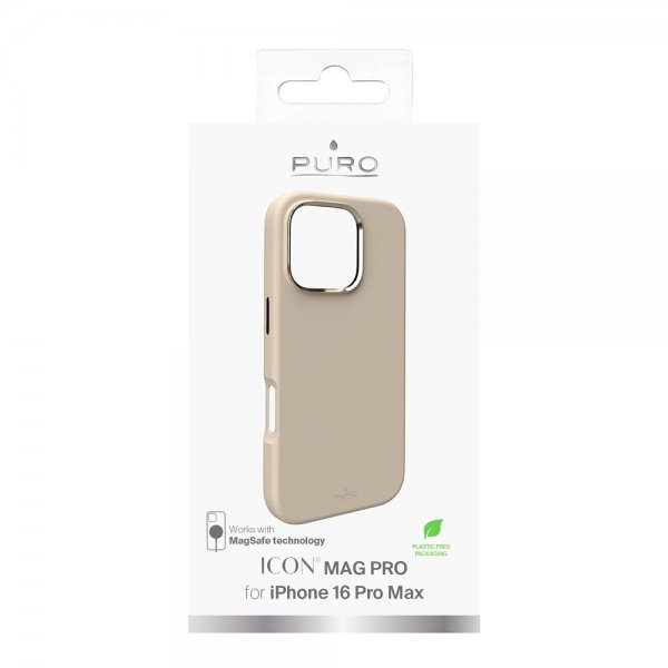 Puro iPhone 16 Pro Max Kuori ICON Mag Pro Beige