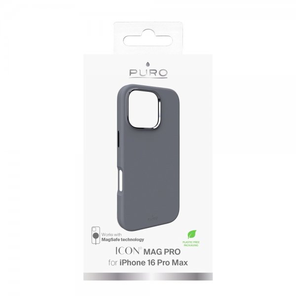 Puro iPhone 16 Pro Max Kuori ICON Mag Pro Harmaa