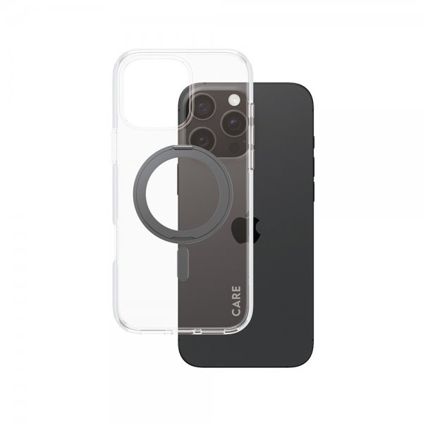 CARE by PanzerGlass iPhone 16 Pro Max Kuori Jalusta MagSafe Musta