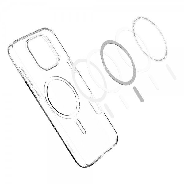 Spigen iPhone 16 Pro Max Kuori Liquid Crystal MagFit Crystal Clear