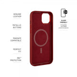 Fixed iPhone 16 Pro Max Kuori MagLeather Punainen