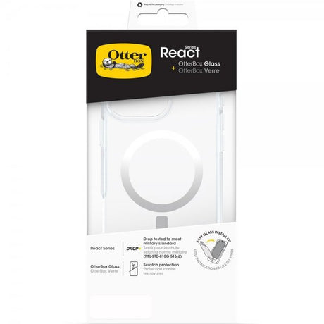 Otterbox iPhone 16 Pro Max Kuori, jossa näytönsuoja React MagSafe + Lasi