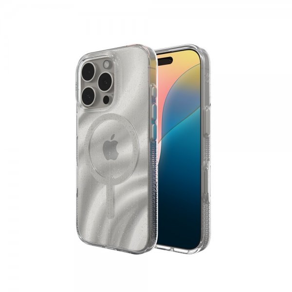 ZAGG iPhone 16 Pro Max -kuori Milan Snap Swirl Glitter
