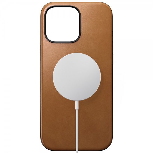 Nomad iPhone 16 Pro Max -kuori Modern Leather Case English Tan