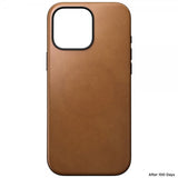 Nomad iPhone 16 Pro Max -kuori Modern Leather Case English Tan