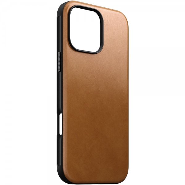 Nomad iPhone 16 Pro Max -kuori Modern Leather Case English Tan
