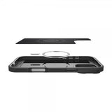 Spigen iPhone 16 Pro Max -kuori Optik Armor MagFit Musta