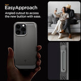 Spigen iPhone 16 Pro Max -kuori, Rugged Armor MagFit, harmaa