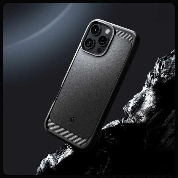 Spigen iPhone 16 Pro Max -suojakuori Rugged Armor MagFit Matte Black