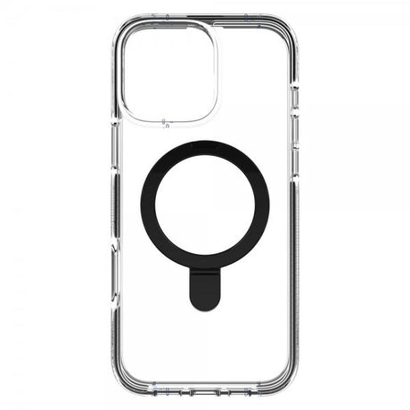 ZAGG iPhone 16 Pro Max -kuori, Santa Cruz Snap Ring Stand, musta