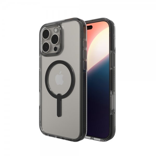 ZAGG iPhone 16 Pro Max -kuori Santa Cruz Snap Musta