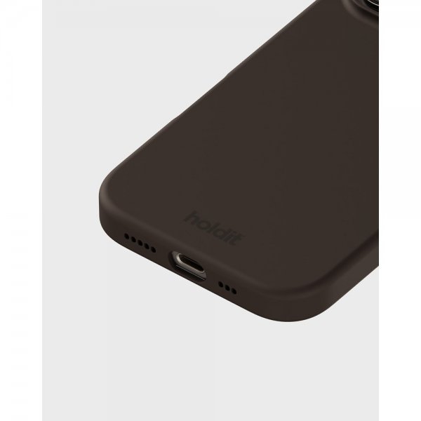 holdit iPhone 16 Pro Max Kuoret Silikoni Chocolate