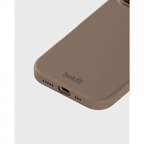 holdit iPhone 16 Pro Max Kuoret Silikoni Mocha Brown