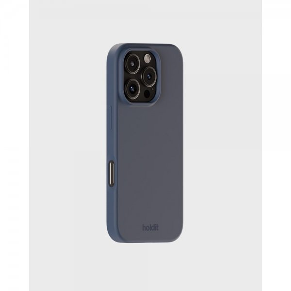 holdit iPhone 16 Pro Kuori Silikoni Pacific Blue