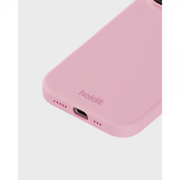 holdit iPhone 16 Pro Max Silikonikuori Vaaleanpunainen