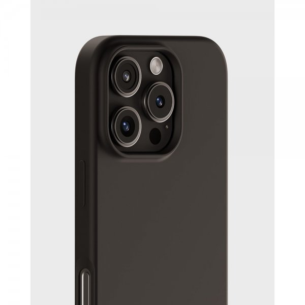 holdit iPhone 16 Pro Max Kuori Silikoni Musta