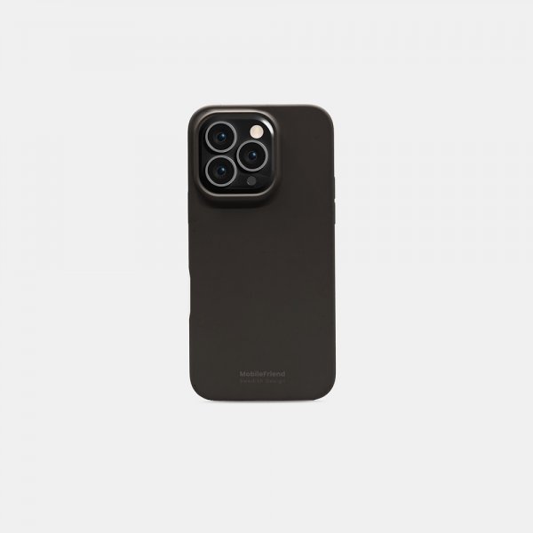 MobileFriend iPhone 16 Pro Max Kuoret Silikoni Musta