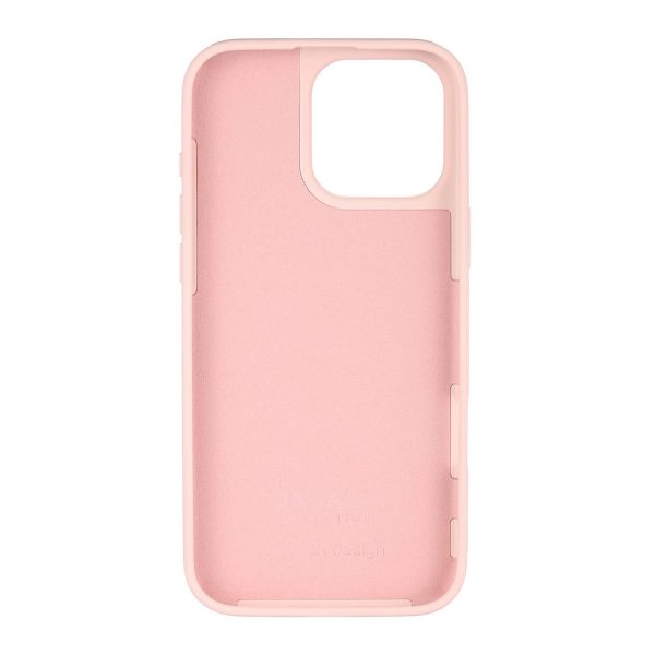 Onsala iPhone 16 Pro Max Kuori Silikonituntuma Liituvaaleanpunainen