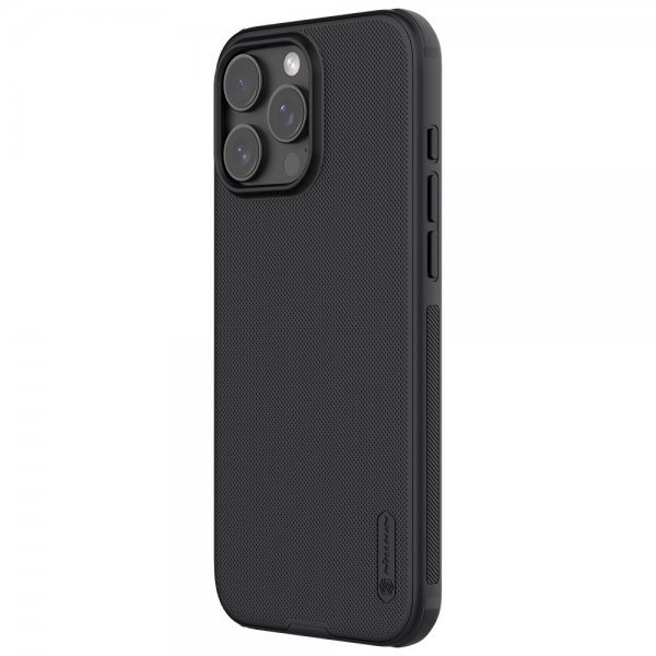 Nillkin iPhone 16 Pro Max -suojakuori Super Frosted Shield Pro MagSafe, musta