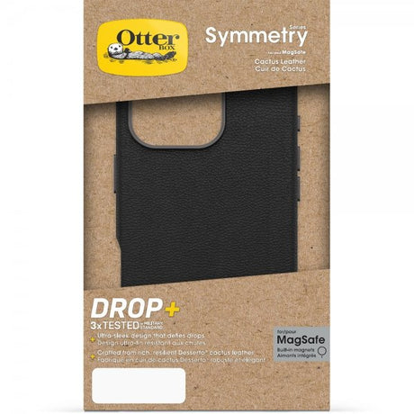 Otterbox iPhone 16 Pro Max -suojakuori Symmetry Cactus Leather MagSafe Noir Ash