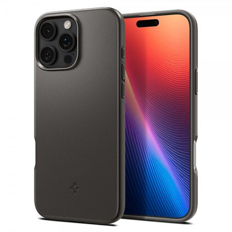 Spigen iPhone 16 Pro Max -kuori Thin Fit MagFit Gunmetal