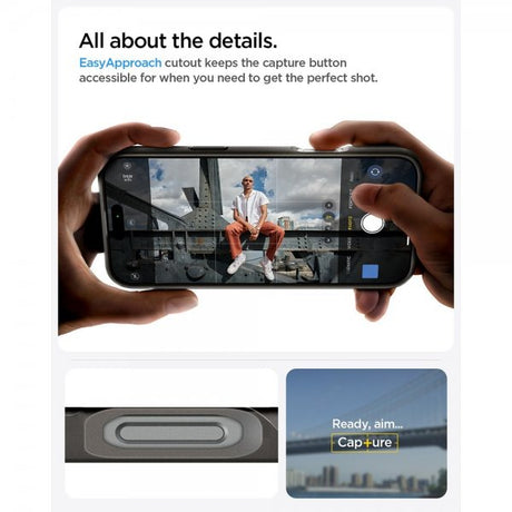 Spigen iPhone 16 Pro Max -kuori Thin Fit MagFit Gunmetal