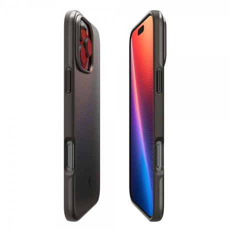 Spigen iPhone 16 Pro Max -kuori Thin Fit MagFit Gunmetal