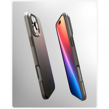 Spigen iPhone 16 Pro Max -kuori Thin Fit MagFit Gunmetal