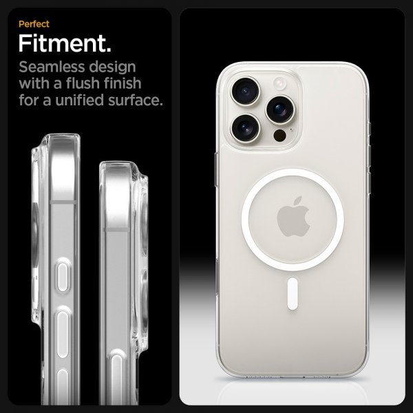 Spigen iPhone 16 Pro Max Kuori Thin Fit T MagFit Clear White