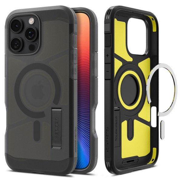 Spigen iPhone 16 Pro Max Kuori Tough Armor MagFit Frost Black