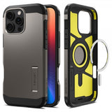 Spigen iPhone 16 Pro Max -suojakuori Tough Armor MagFit Gunmetal