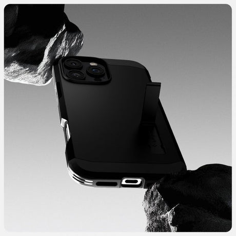 Spigen iPhone 16 Pro Max Kuori Tough Armor MagFit Musta