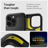 Spigen iPhone 16 Pro Max Kuori Tough Armor MagFit Musta