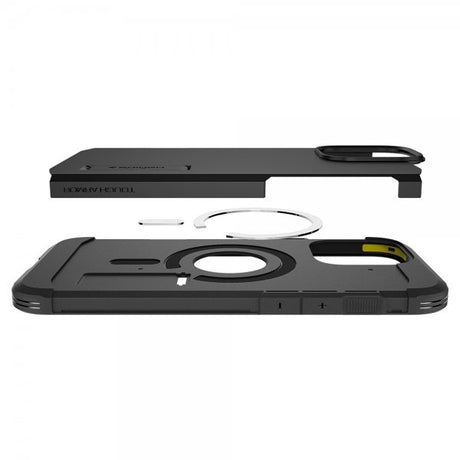 Spigen iPhone 16 Pro Max Kuori Tough Armor MagFit Musta