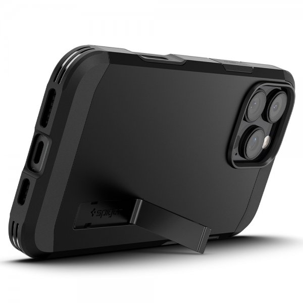 Spigen iPhone 16 Pro Max -suojakuori Tough Armor T MagFit Musta