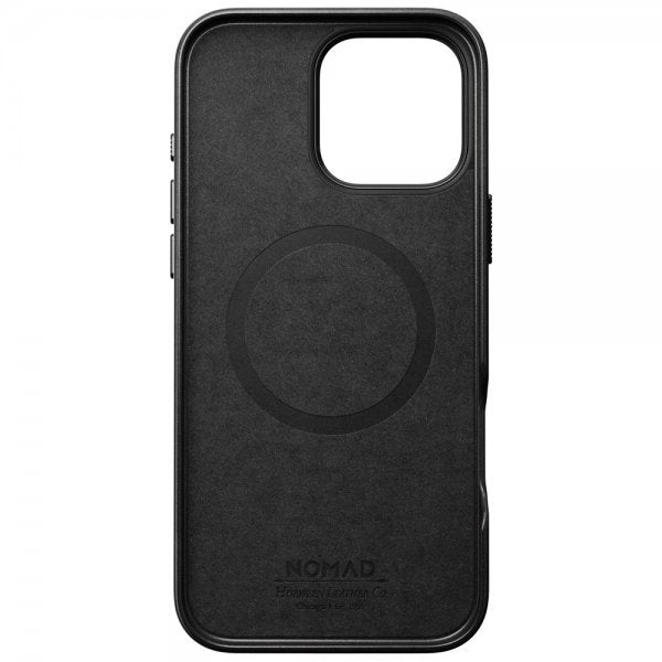 Nomad iPhone 16 Pro Max -kuori Traditional Leather Case Horween, musta