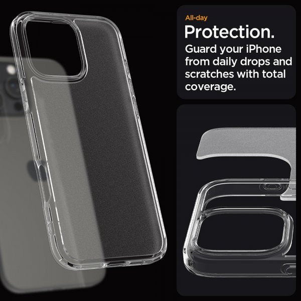 Spigen iPhone 16 Pro Max -suojakuori Ultra Hybrid Frost Clear