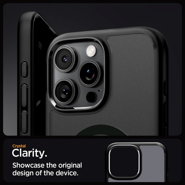 Spigen iPhone 16 Pro Max -suojakuori Ultra Hybrid MagFit Frost Black