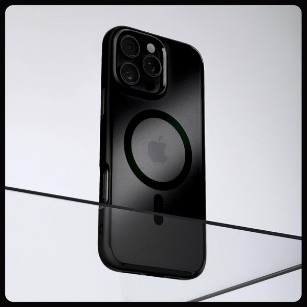 Spigen iPhone 16 Pro Max -suojakuori Ultra Hybrid MagFit Frost Black