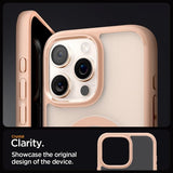 Spigen iPhone 16 Pro Max -suojakuori Ultra Hybrid MagFit Frost Rose Titanium