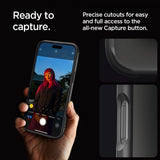 Spigen iPhone 16 Pro Max -suojakuori, Ultra Hybrid, mattamusta