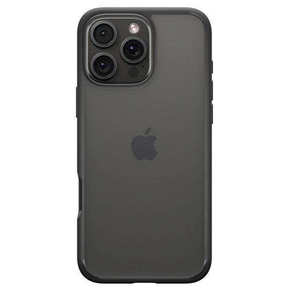 Spigen iPhone 16 Pro Max -suojakuori, Ultra Hybrid, mattamusta