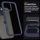 Spigen iPhone 16 Pro Max -suojakuori Ultra Hybrid, laivastonsininen